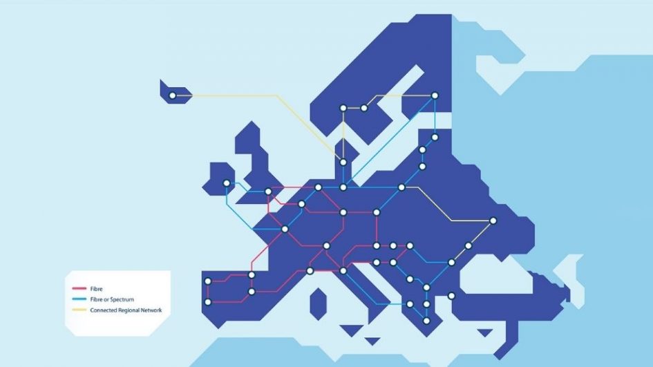 NREN GN4 3N illustrative map GEANT Network fccn FCCN Computing Unit