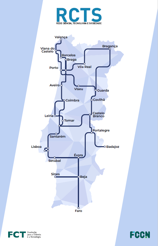 Map of Portugal showing the location of Viseu and Covilhã.